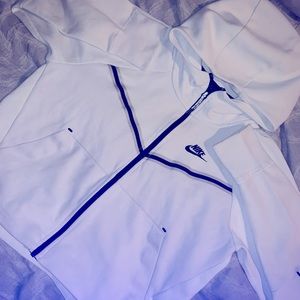 Used White Nike Tech Hoodie Size S